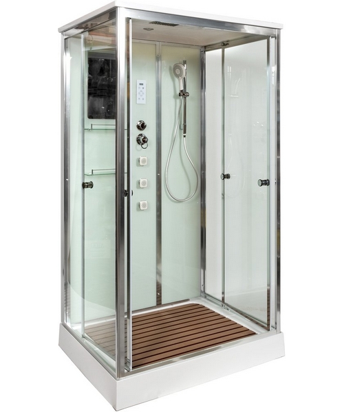 Душевая кабина Deto V 120х90 см средний поддон V1215 (детальная фотография), 120х90