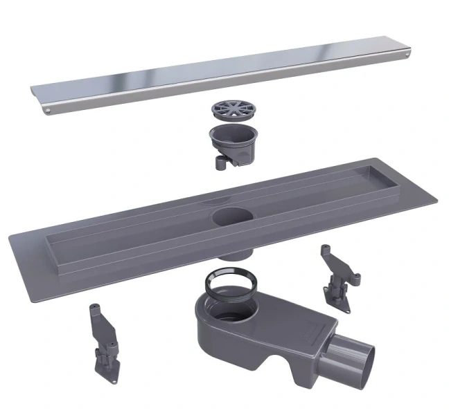 Душевой лоток RGW SDR 60 см с решеткой хром 47213160-01 (детальная фотография), душевой лоток