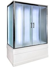 Душевая кабина Deto EM 160x85 см с led освещением