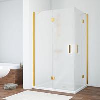 Душевой уголок профиль золотой стекло сатин Vegas-glass