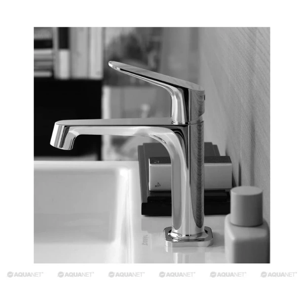 Смеситель для раковины Axor Citterio M 34010000 (детальная фотография), современные, hi-tech