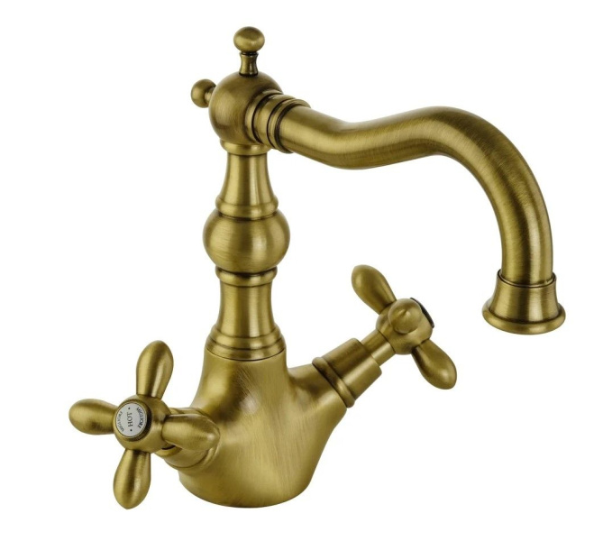 Смеситель для раковины Bugnatese Princeton Plus бронза PrincetonPlus8034BR (детальная фотография)