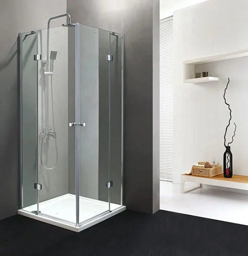 Душевой уголок Cezares Verona 100х100 см стекло прозрачное - фото 1