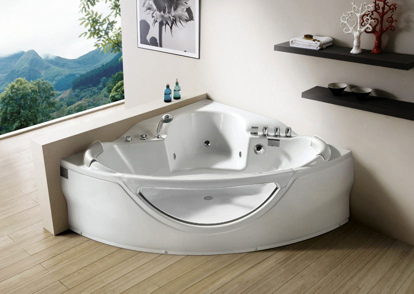 Ванна акриловая Gemy G9025 II 155х155 см (детальная фотография), угловые