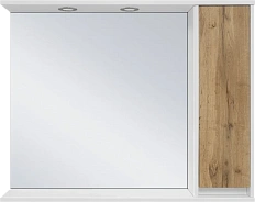 Зеркальный шкаф с подсветкой Misty Адриана 90 см правый