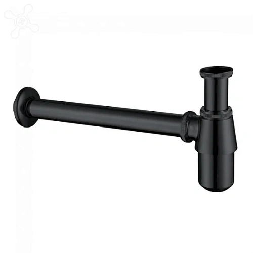 Сифон для раковины Abber Bequem черный матовый - фото 2