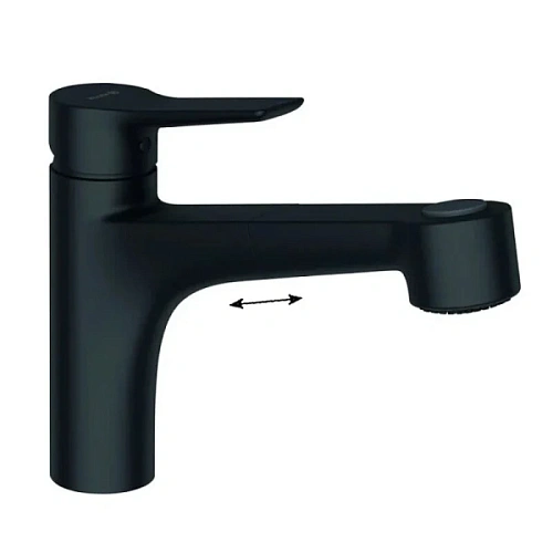 Смеситель для кухни Kludi Mix черный матовый - фото 2