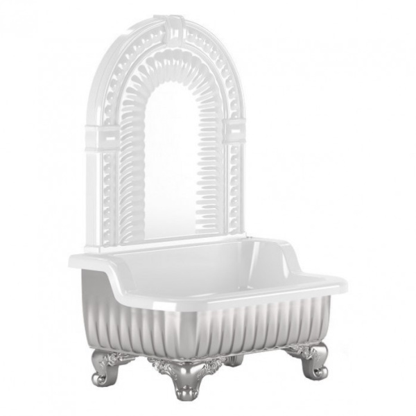 Раковина напольная Migliore Olivia Zampa хром/белый 26268 (детальная фотография)