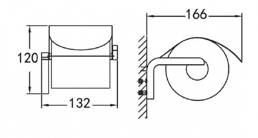 Бумагодержатель Cezares Ultima хром CZR-F-8935 (детальная фотография), современные, hi-tech