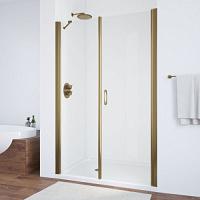 Душевая дверь профиль бронза стекло прозрачное Vegas-glass