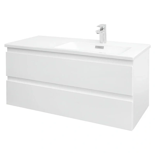 Тумба под раковину подвесная Jacob Delafon Madeleine 100 см правая, белая матовая EB2055-J51 (детальная фотография)