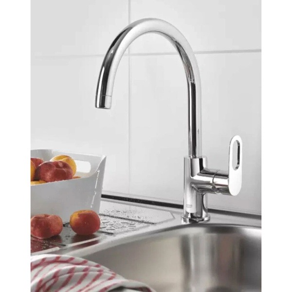 Смеситель для кухни Grohe BauLoop хром 31368000 (детальная фотография), для кухни