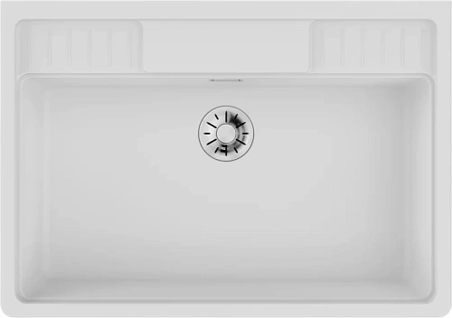 Мойка для кухни Omoikiri Kinokawa 90-GR 90 см белая - фото 1