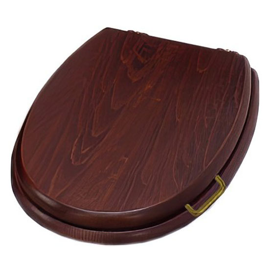 Крышка-сидение Simas Lante орех, петли бронза LA 005 BR (детальная фотография)