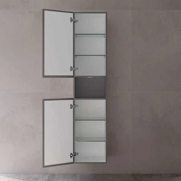 Шкаф-пенал подвесной Keuco Stageline 40 см петли слева 32831970101 (детальная фотография), серые