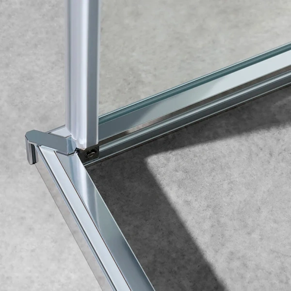 Душевой уголок Vincea Slim-U 90х90 см профиль черный VSS-2SU900CLB (детальная фотография), черные