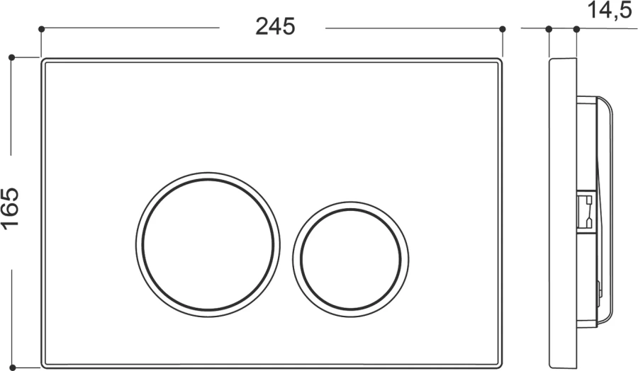Унитаз с инсталляцией Aqueduto Ovo клавиша белая глянцевая AQDS085T (детальная фотография) index_7