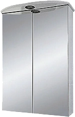 Зеркальный шкаф с подсветкой Misty Мимоза 50 см белый