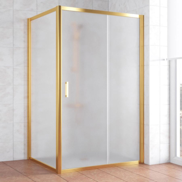 Душевой уголок стекло сатин Vegas-glass ZP+ZPV 120х100 10 (детальная фотография), хром, бронза, золото, белые, черные, другие