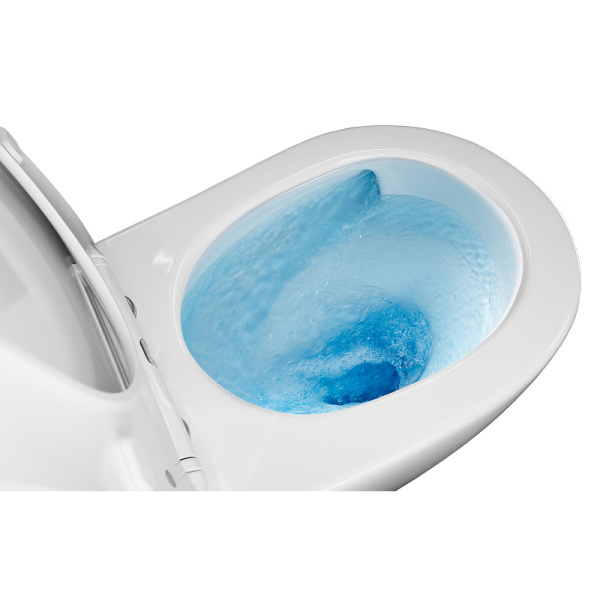 Унитаз компакт Azario Berton с сиденьем микролифт AZ-6093 (детальная фотография), с нижним подводом воды