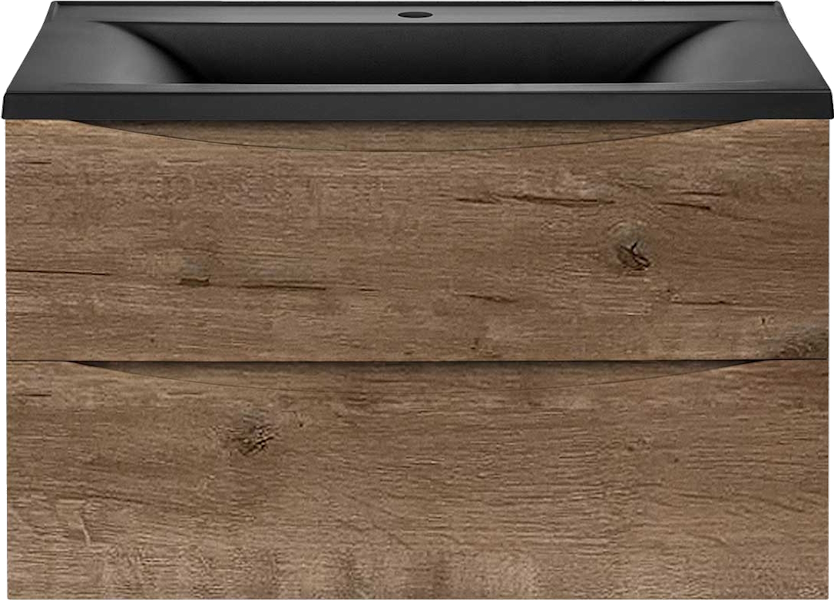 Тумба под раковину подвесная Vincea Mia 79 см V.Oak VMC-2MA800VO (детальная фотография), светло-коричневая