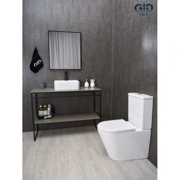 Раковина GID Geometrico N9257 43 см белая 51217 (детальная фотография), керамические