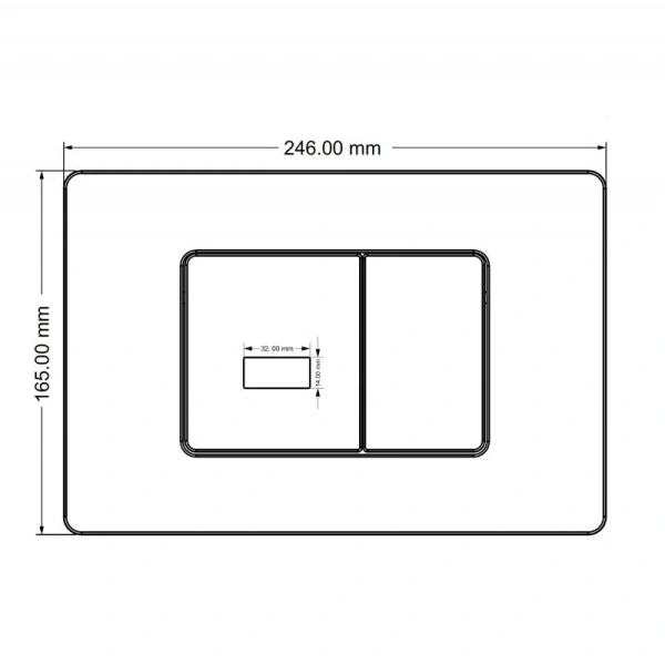 Клавиша смыва Abber черная матовая AC0122SMB (детальная фотография), в наличии