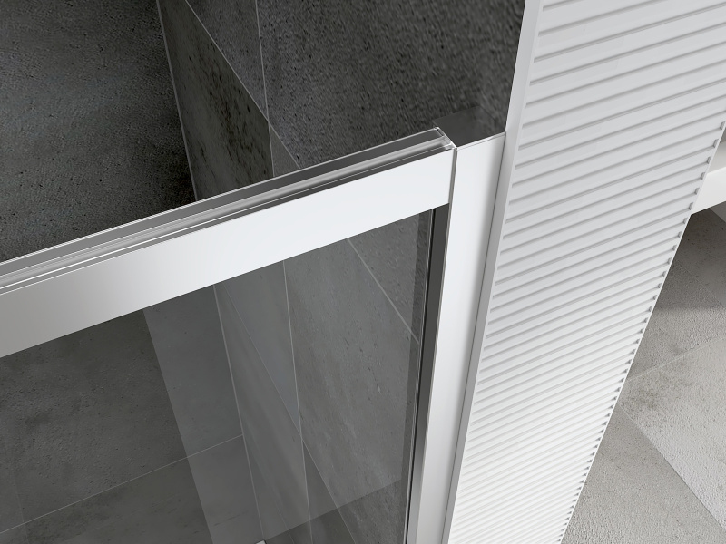 Душевой уголок Abber Schwarzer Diamant 150x90 см профиль хром AG301505-S905 (детальная фотография), стеклянные, угловые, без поддона