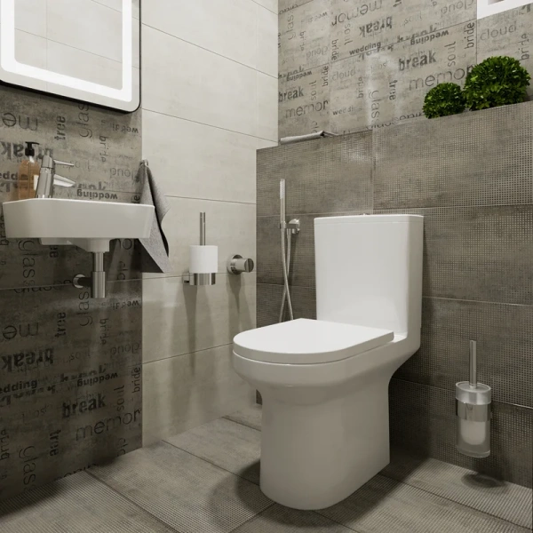 Унитаз компакт Lavinia Boho Grance Hill безободковый 3307002R (детальная фотография), современные, hi-tech, круглые