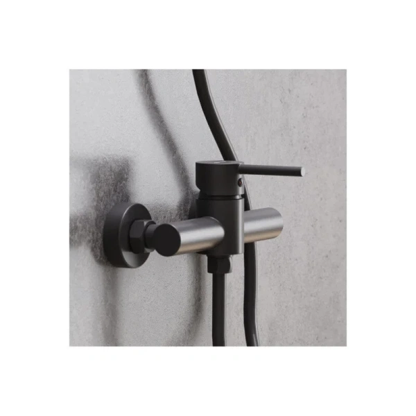 Смеситель для душа Damixa Scandinavian Pure черный матовый 362000300 (детальная фотография), черные