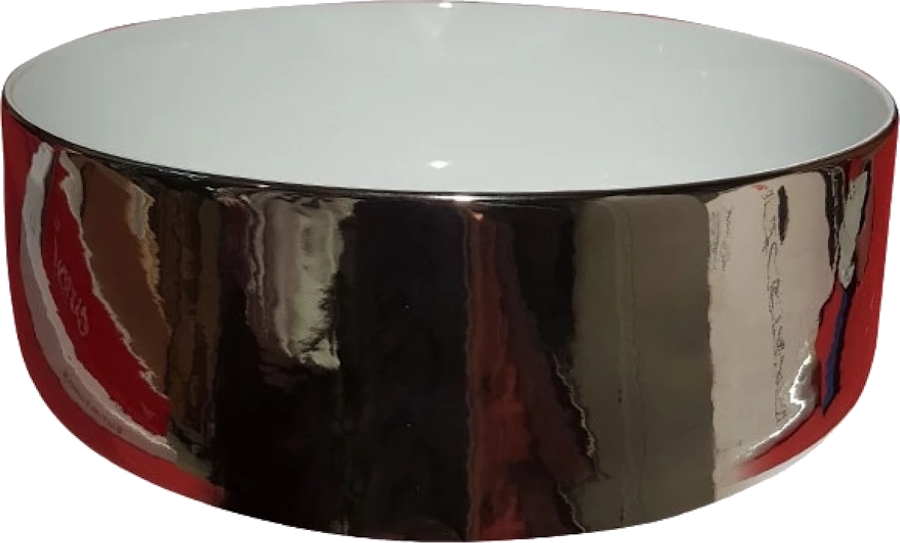 Раковина Artceram Cognac 42 см белая/platino COL001 01 57 (детальная фотография)