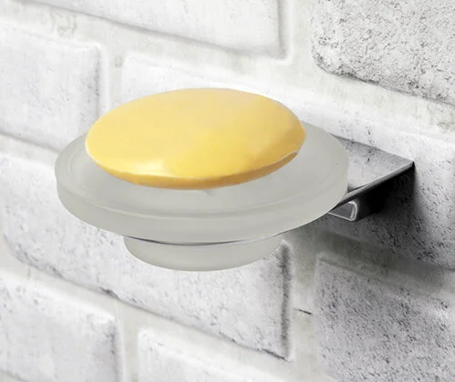 Мыльница WasserKRAFT Kammel K-8329 стеклянная (детальная фотография), металлические, стеклянные