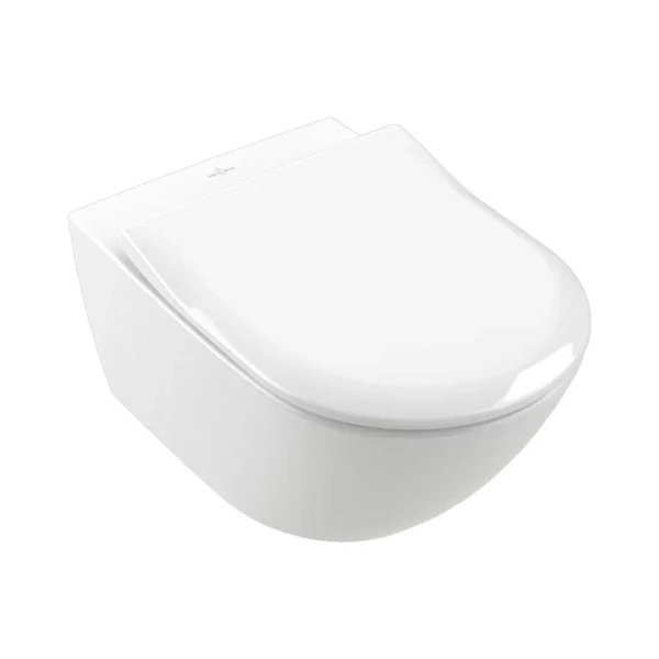 Унитаз подвесной Villeroy & Boch Subway 2.0 альпийский белый с покрытием CeramicPlus 5614R0R1 (детальная фотография)