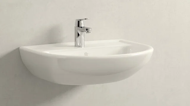 Смеситель для раковины Grohe Eurosmart Cosmopolitan с цепочкой 23326000 (детальная фотография), современные, hi-tech