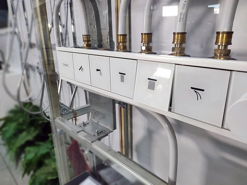 Смеситель для душа Hansgrohe RainSelect для скрытой установки 15384700 (детальная фотография), скрытого монтажа, встраиваемые в стену