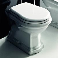 Унитаз напольный Kerasan Retro слив в стену, белый