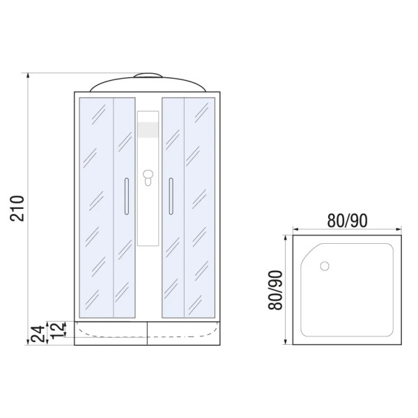 Схема (детальная фотография), со средним поддоном