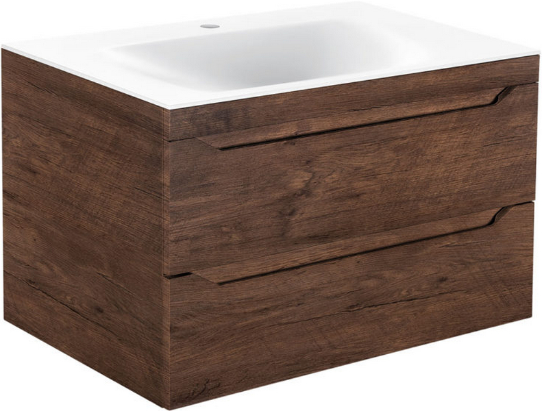 Тумба под раковину подвесная Vincea Fine 79,9 см R.Wood VMC-2F800RW (детальная фотография), нет в наличии