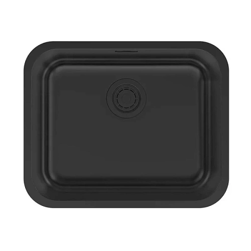 Мойка для кухни Paulmark Vello 53 см матовый черный - фото 1
