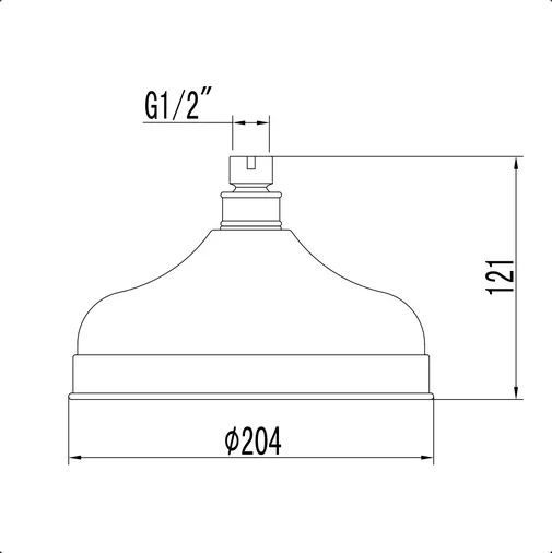 Верхний душ Lemark золото LM8989G (детальная фотография), верхние души