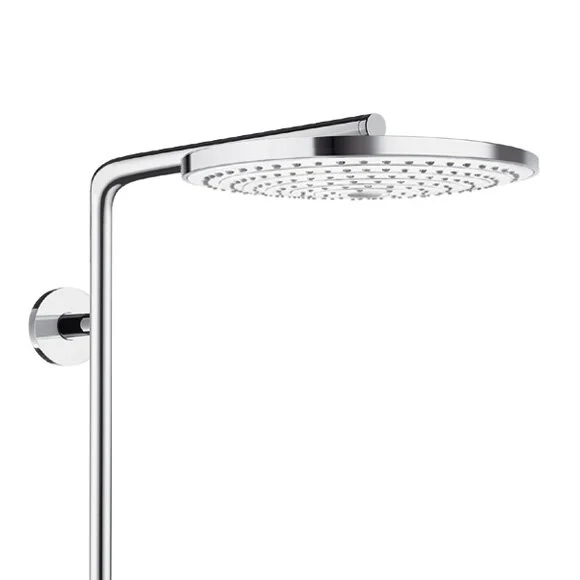 Душевая стойка Hansgrohe Raindance Select белый/хром 27133400 (детальная фотография), современные, hi-tech