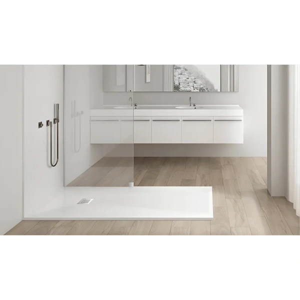 Душевой поддон RGW Stone Tray-W 100x80 см белый 14152810-01-11 (детальная фотография), низкие до 15 см