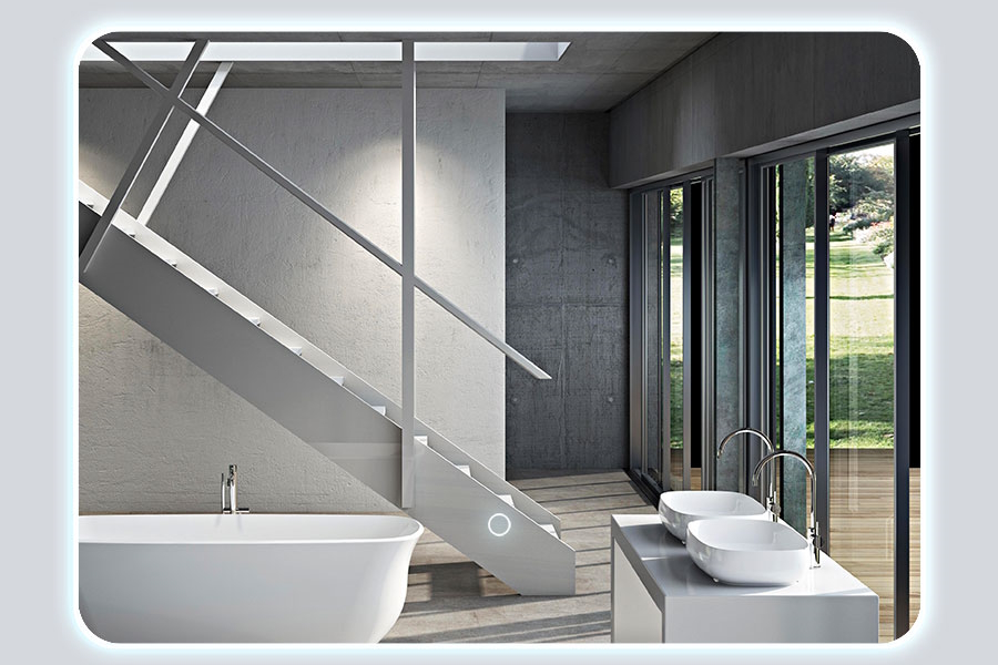 Зеркало с подсветкой Vincea 80 см с сенсорным выключателем VLM-2I800 (детальная фотография)