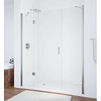 Душевая дверь профиль глянцевый хром стекло прозрачное Vegas-glass