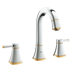 Смеситель для раковины, хром-золото, Grohe Grandera 20389IG0