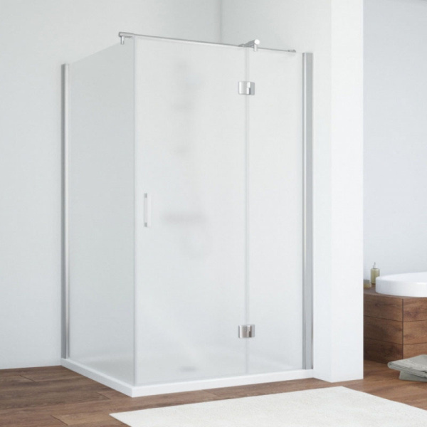 Душевой уголок стекло сатин Vegas-glass AFP-Fis 100х110 10 R (детальная фотография), прямоугольные