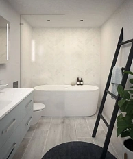 Ванна акриловая Cezares Slim 180x80 см белая