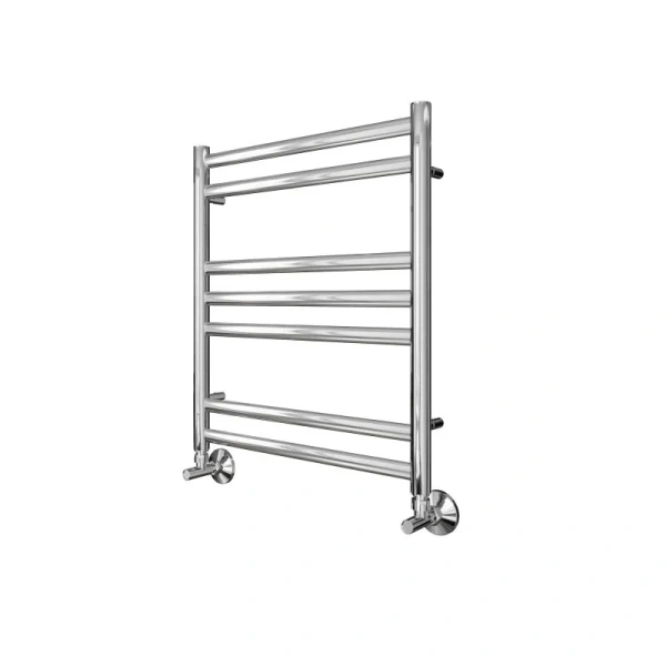 Полотенцесушитель водяной Акватек Оберон 50x60 см хром AQ RO0760CH (детальная фотография), лесенка, вертикальные