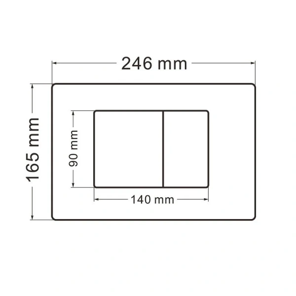 Унитаз с инсталляцией Abber Rechteck кнопка черная матовая AC1201MB-AC0105-AC0120MB (детальная фотография), в наличии