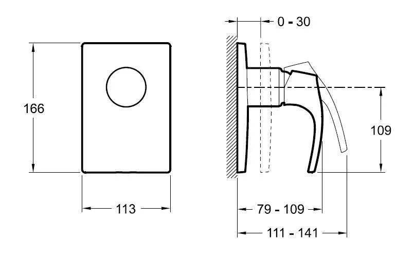 Смеситель для душа Jacob Delafon Symbol однорычажный E98712-CP (детальная фотография), для душа